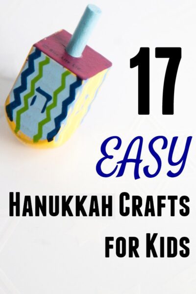 Easy Hanukkah crafts for kids. Perfect last minute projects. 