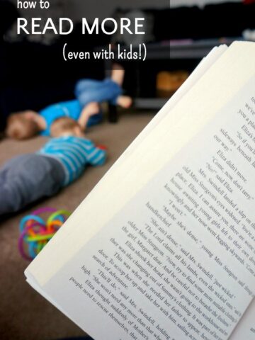 Find time to read book for yourself, even with kids underfoot!