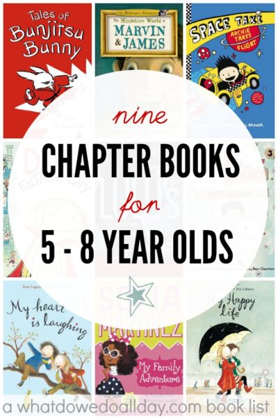 Early chapter books for 5 year olds on up. 