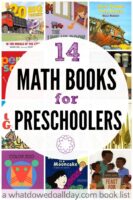 Math books for preschoolers, kids ages 3 to 5.