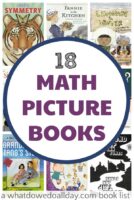 Math picture books to teach concepts in kindergarten to first grade