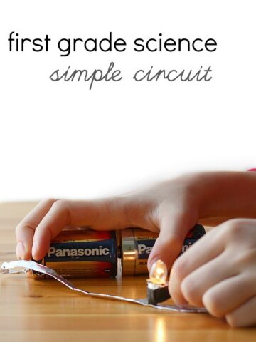 Easy circuit science project perfect for first graders and kindergarteners