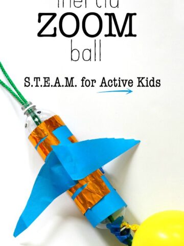 Inertia Zoom Ball science project for kids.