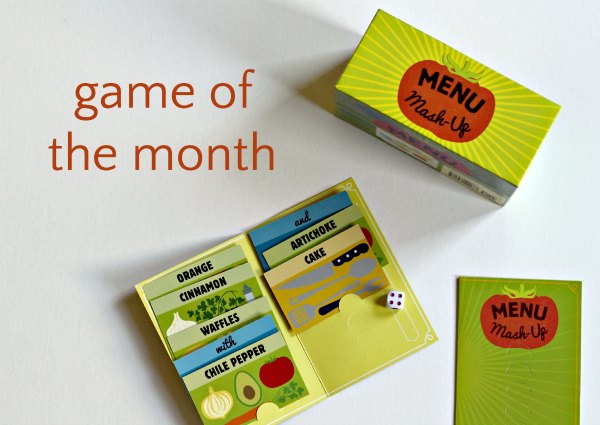Menu Mash Up game for families and kids. 