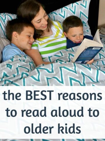 Benefits of reading aloud to older children.