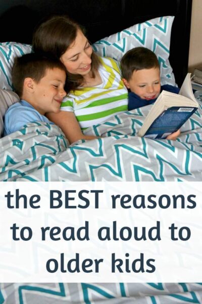 Benefits of reading aloud to older children.