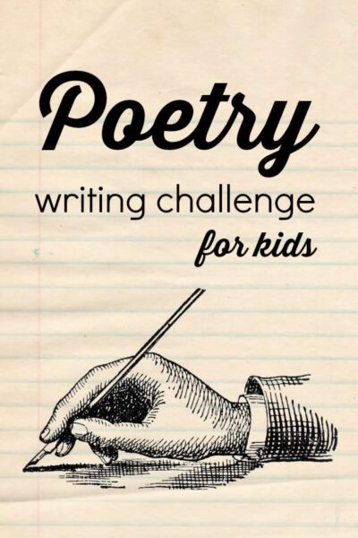 A poetry writing challenge for kids .
