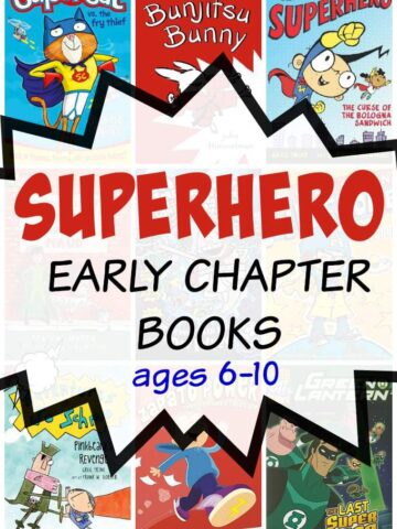 Superhero chapter books for beginning readers ages 6 to 10.
