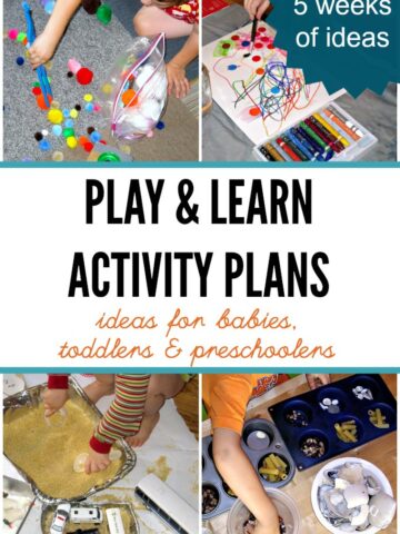 Activity plans for kids. Learning and play ideas.