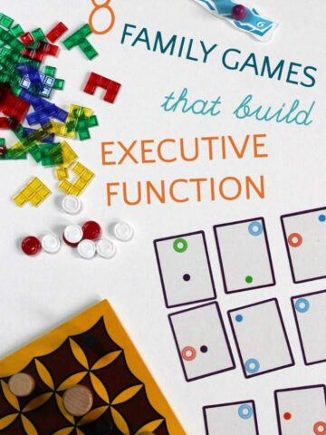 Family games for executive function skill building.