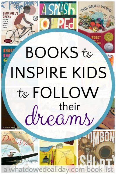14 picture book biographies that will inspire kids to follow their dreams and passions.