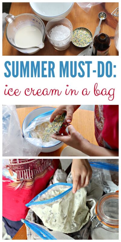 How to make ice cream in a bag