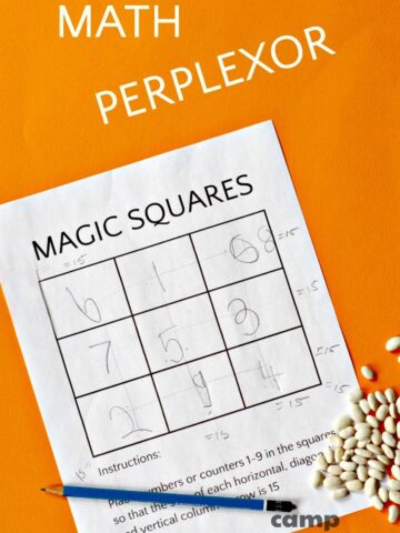 Magic square is a math puzzle game for kids.