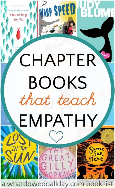 Chapter books that teach kids empathy and compassion for others. 