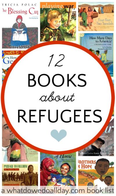 Children's picture books about refugees.