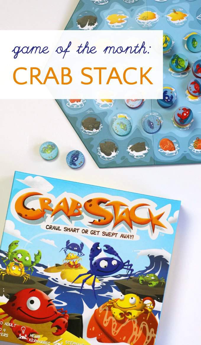 Crab Stack by Blue Orange Games is a fun game with light strategy and engages kids' problem solving skills.