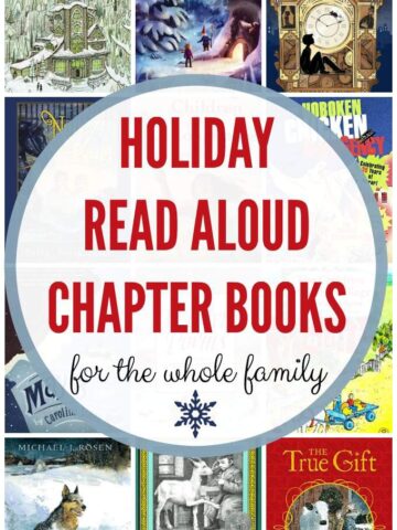 Holiday read aloud chapter books that everyone in the family will enjoy.