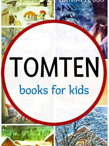 List of tomten books for kids. Includes holiday books and books for year round.