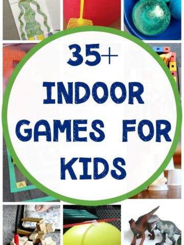 Fun indoor games for kids. Ideas and activities to keep the kids active and busy inside.