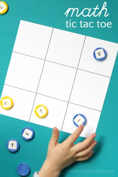 Math Tic Tac Toe is a fun way to practice early math skills with a simple game.