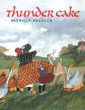 Thunder Cake book cover.