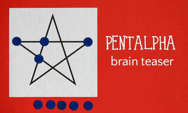 Pentalpha brain teaser for kids