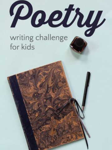 Teach kids to love poetry with this poetry writing challenge for National Poetry Month.