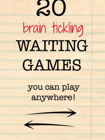 Waiting games for kids that will stretch their brains.