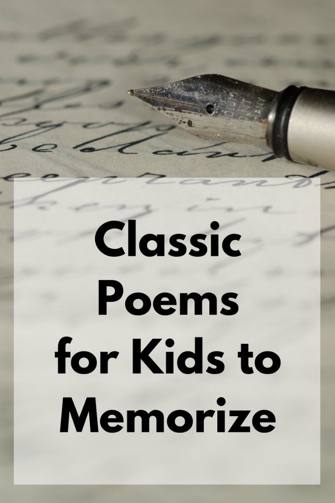 The Best Classic Poems for Kids to Memorize