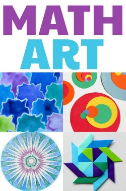 Lots of math art activities and projects for kids.