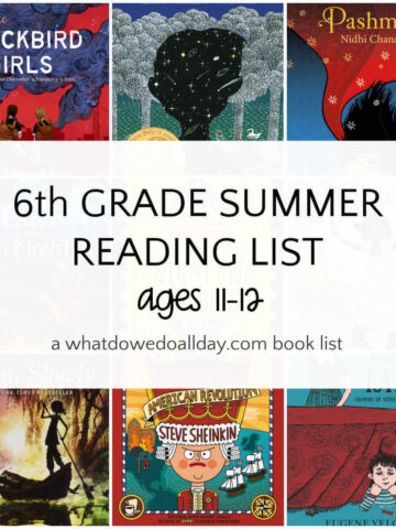 6th grade summer reading recommended book list