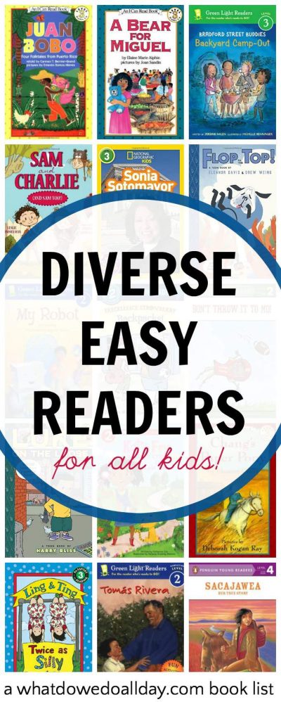 A list of quality diverse easy readers for young kids. 