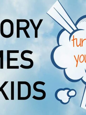 Memory matching games for kids. Screen free ideas to boost brain power.