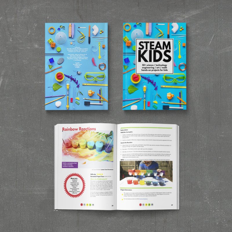 STEAM KIDS book open