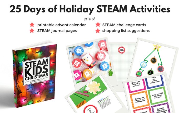 Holiday STEM and STEAM fun with the Christmas STEAM KIDS book