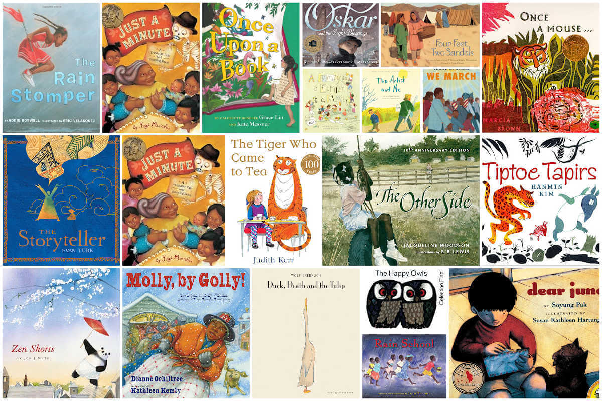 Collage of picture books.