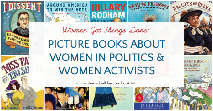 Kids books about women in politics and activist women