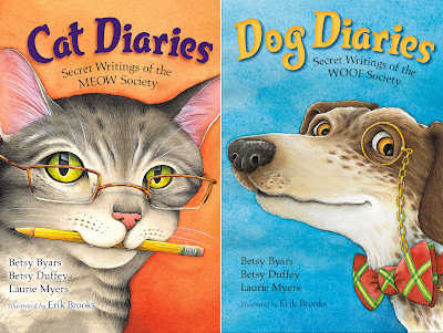 Cat Diaries and Dog Diaries book covers