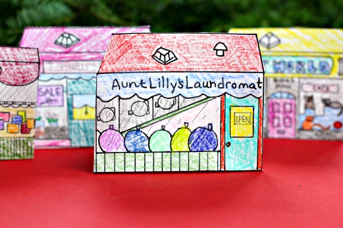 Aunt Lilly's Laundromat playable coloring page