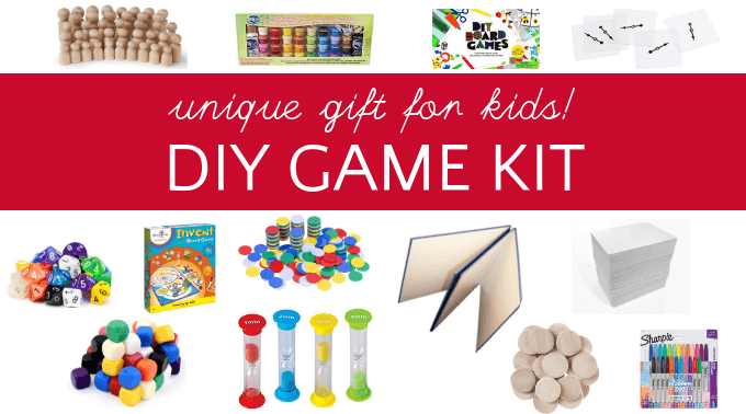 Diy game board kit makes a creative gift for kids