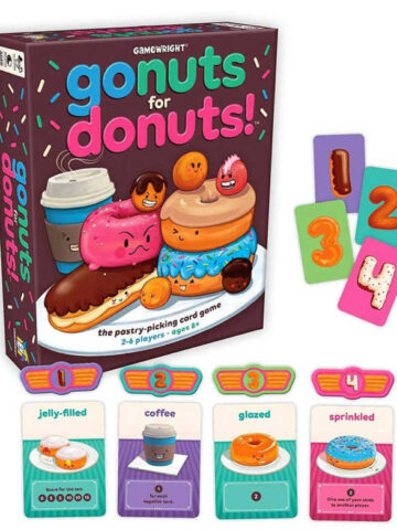 Go nuts for donuts game by gamewright