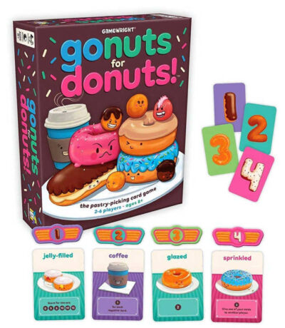 Go nuts for donuts game by gamewright