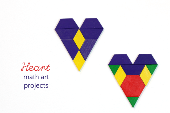 Valentine's Day math art project ideas for kids