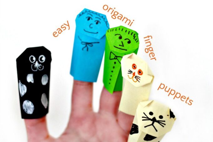 How to make cute origami finger puppets