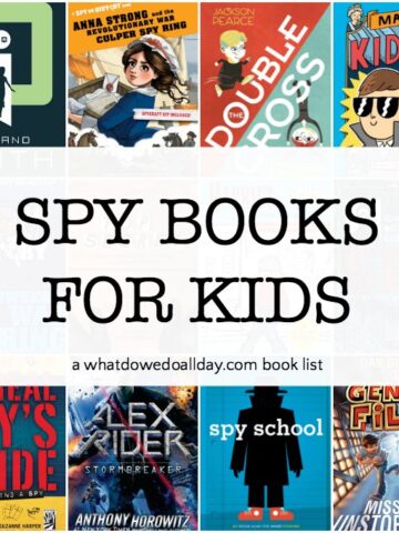 Spy books for kids including fiction, nonfiction and how to be a spy books.