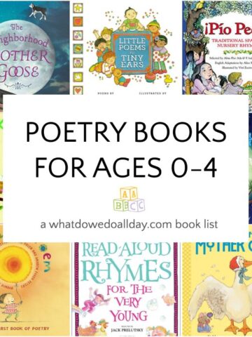 Poetry books for kids ages 0-4