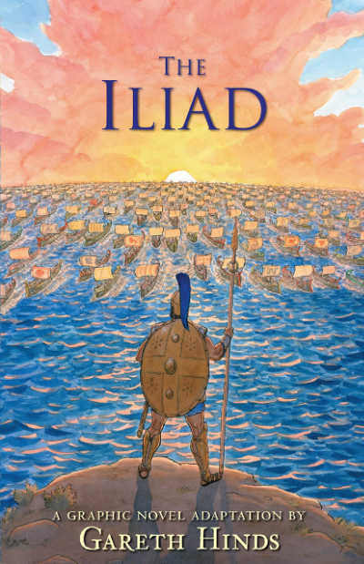 The Iliad graphic novel book cover