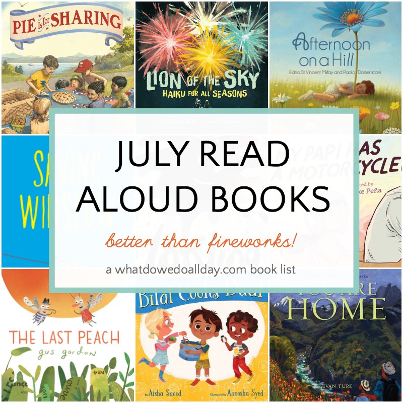Children's books to read aloud in July