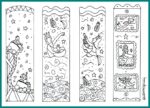 Mermaid Bookmarks: DIY Cute Printable Coloring Page