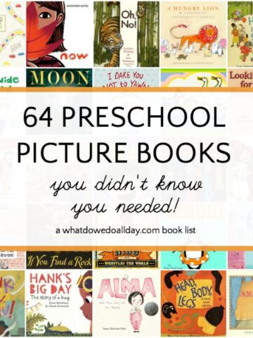 List of preschool books for 3-5 year olds